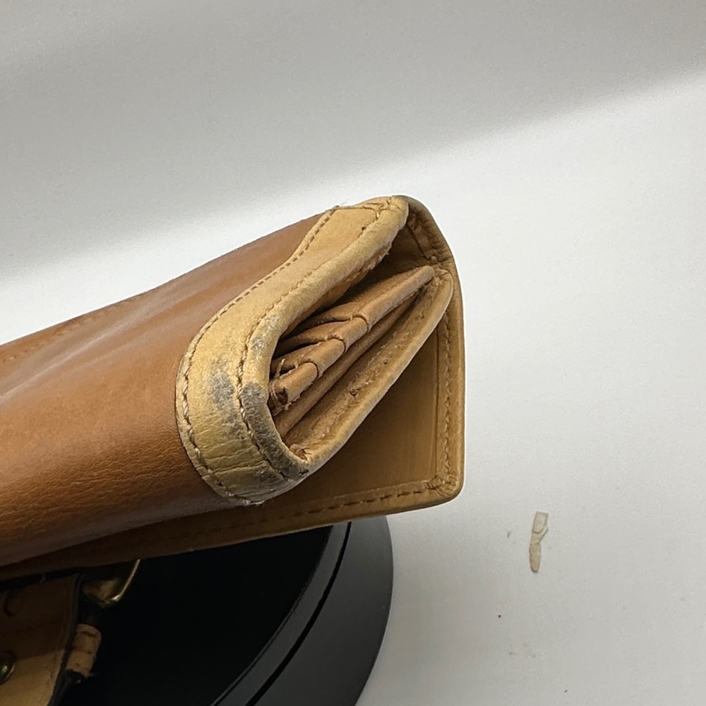 Vintage Coach SoHo Natural Tan and Brown leather Women's Wallet - Picture 13 of 16
